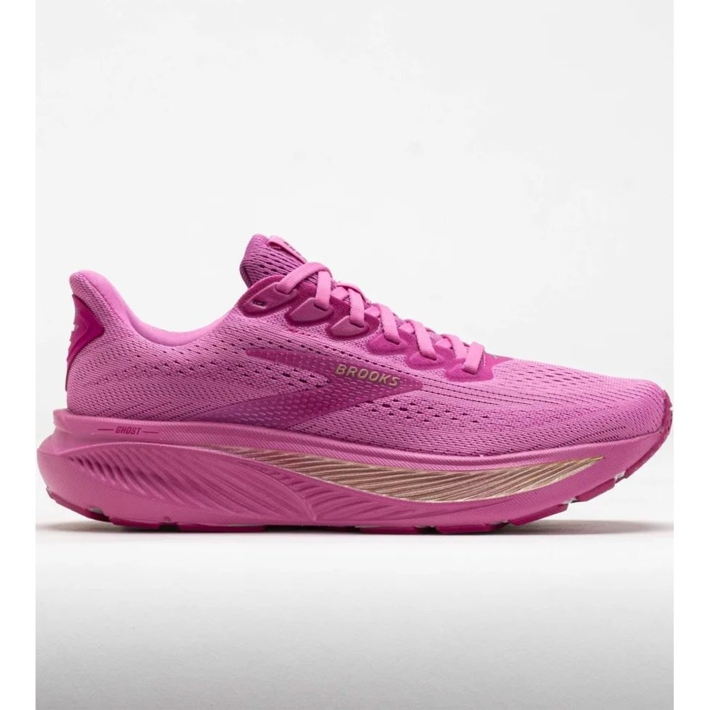 Brooks Ghost 17 Women's Running Shoes Pink Fuschia Gold Size 7B NWB No Lid